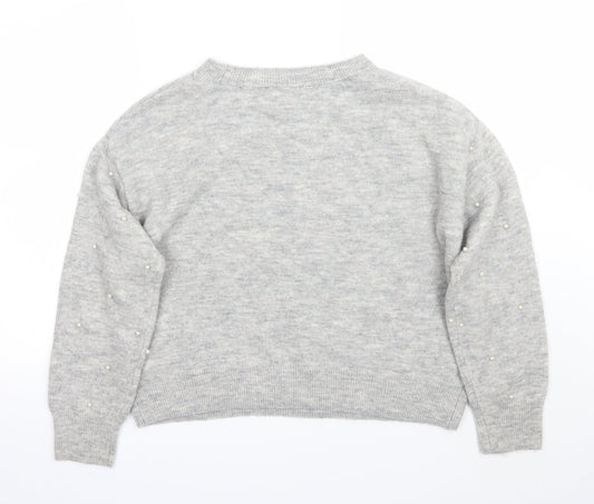 Womens UK Size S H&M Grey Pullover Jumper