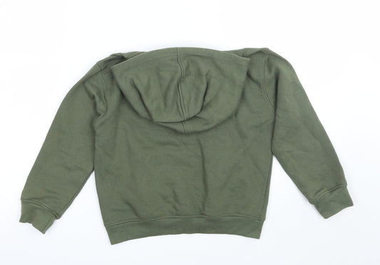 Preworn Girls Green Pullover Hoodie Size 4-5 Years