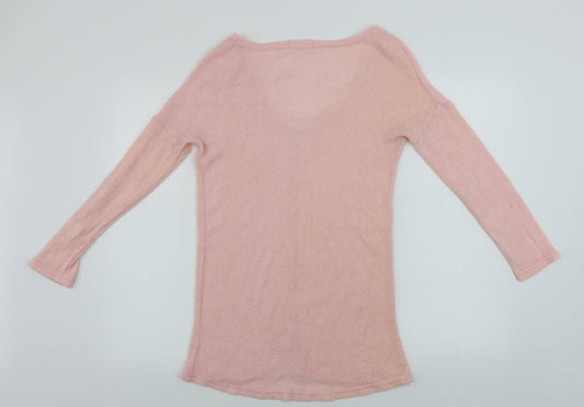 vicabo Womens Pink Pullover Jumper Size M