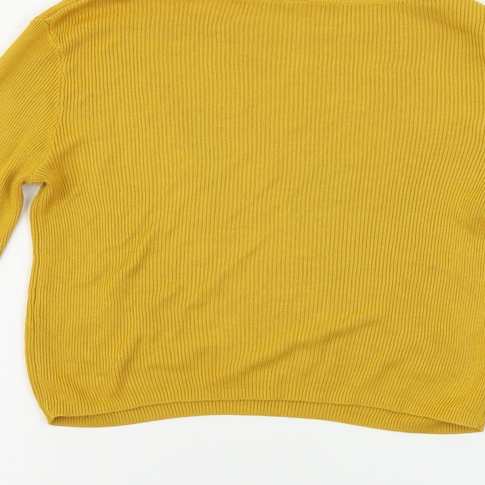 Womens UK Size S H&M Yellow Pullover Jumper