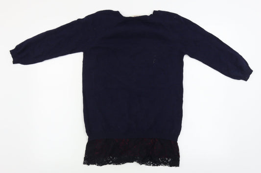 JUCCA Womens Blue Pullover Jumper Size S