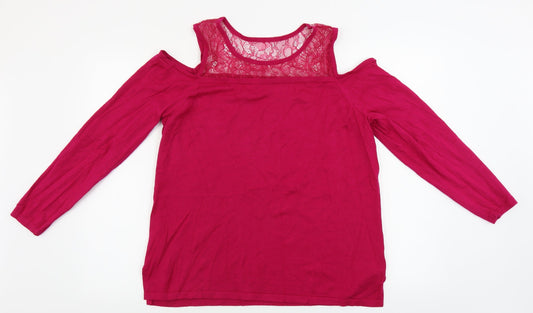 Womens UK Size 18 Soon Pink Pullover Jumper