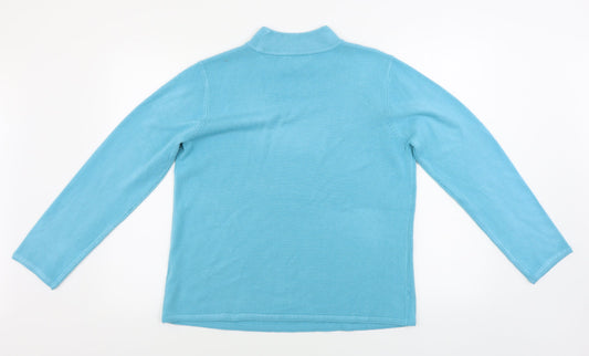 BM Womens Blue Pullover Jumper Size 10