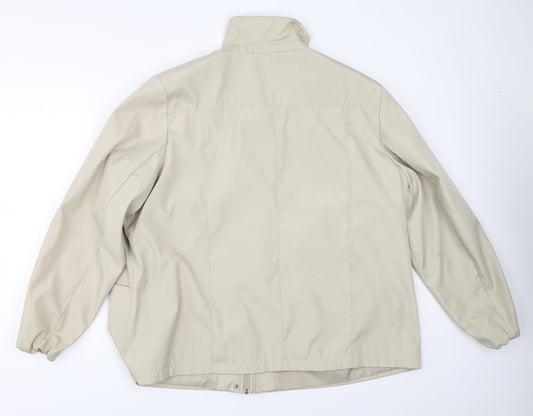 Classic Womens Beige Overcoat Coat Size XL