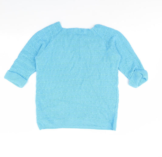 ICY Womens Blue Pullover Jumper Size XL