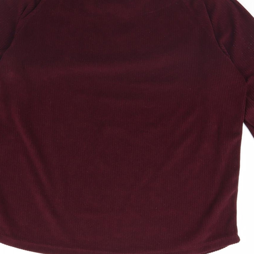 Womens UK Size S Love to lounge Red Pullover Jumper