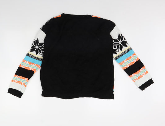 Womens UK Size S Remel Black Pullover Jumper