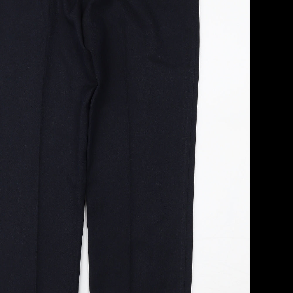 Womens UK Size 14 Marks and Spencer Regular Fit Blue Trousers