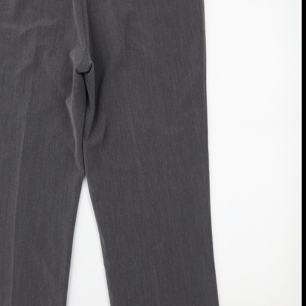 Classic Womens Grey Trousers Size 16 L22 in