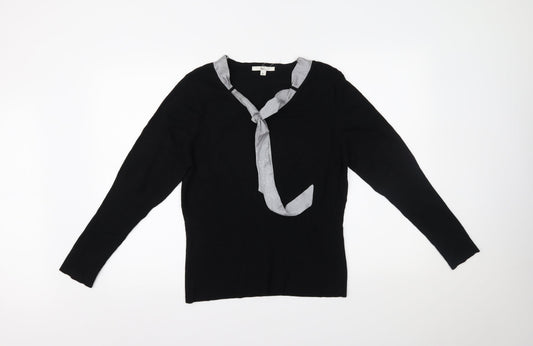 Womens UK Size XL Klass Collection Black Basic Blouse