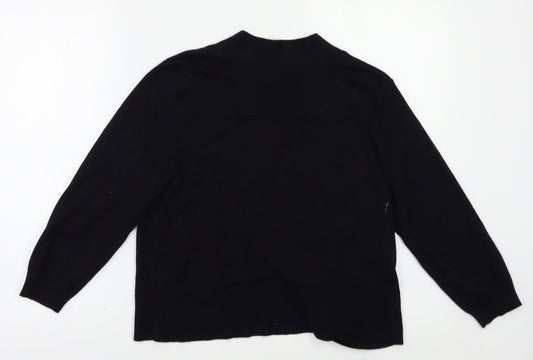 Womens UK Size 12 M&Co Black Cardigan Jumper