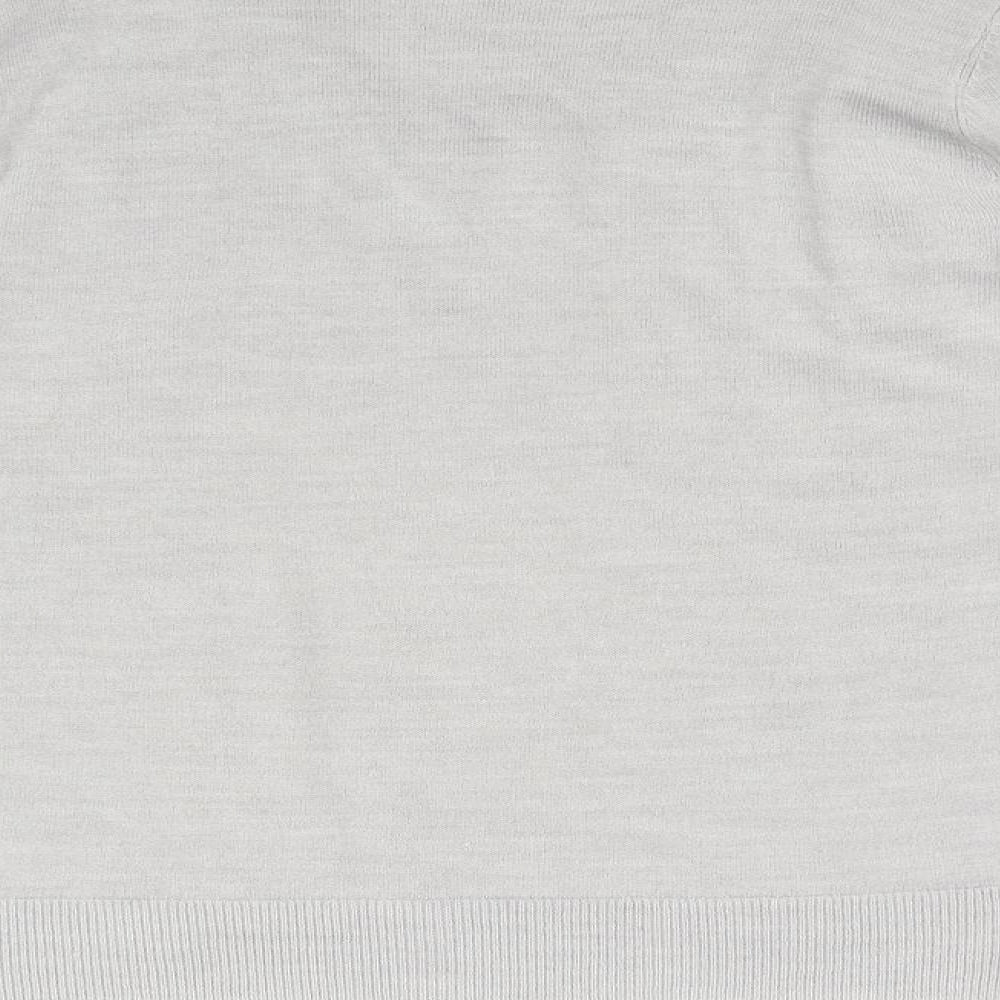 M&S Mens Grey Knit Pullover Jumper