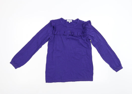 Womens UK Size 8 Red Herring Purple Pullover Jumper