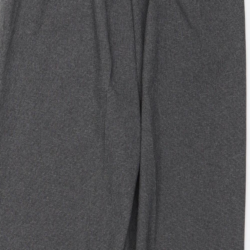 BM Collection Womens Grey Capri Trousers Size 12 L26 in