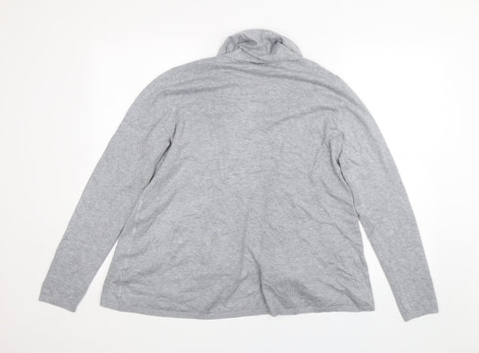 Matalan Womens Grey Cardigan Jumper Size 16