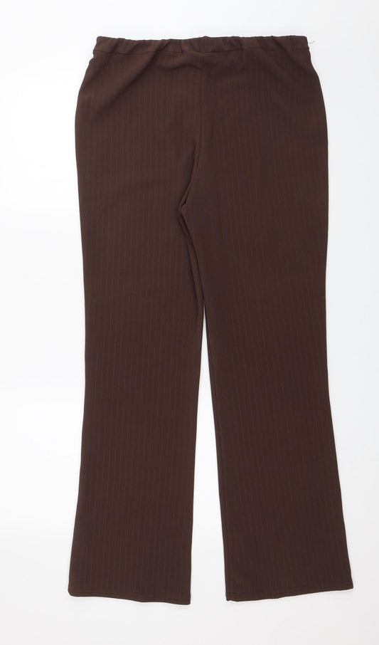 Bonmarché Womens Brown Trousers Size M L28 in
