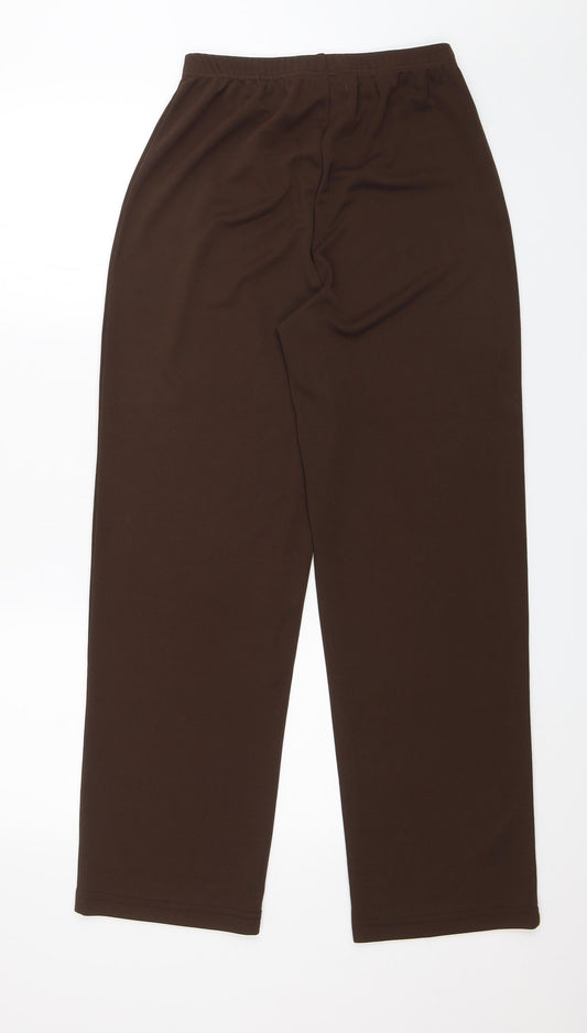 Edmee Womens Brown Trousers Size 10 L28 in