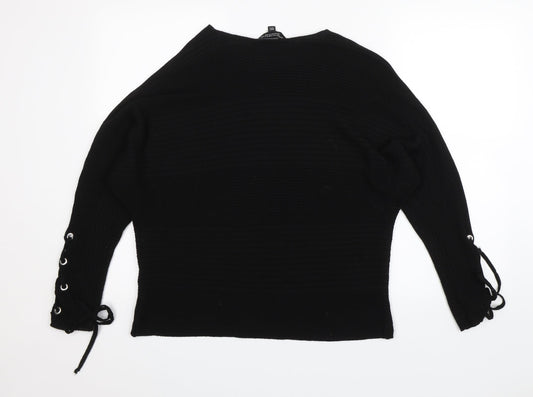 Dorothy Perkins Womens Black Pullover Jumper Size 12