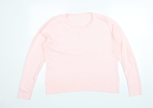 Womens UK Size XL Preworn Pink Pullover Jumper