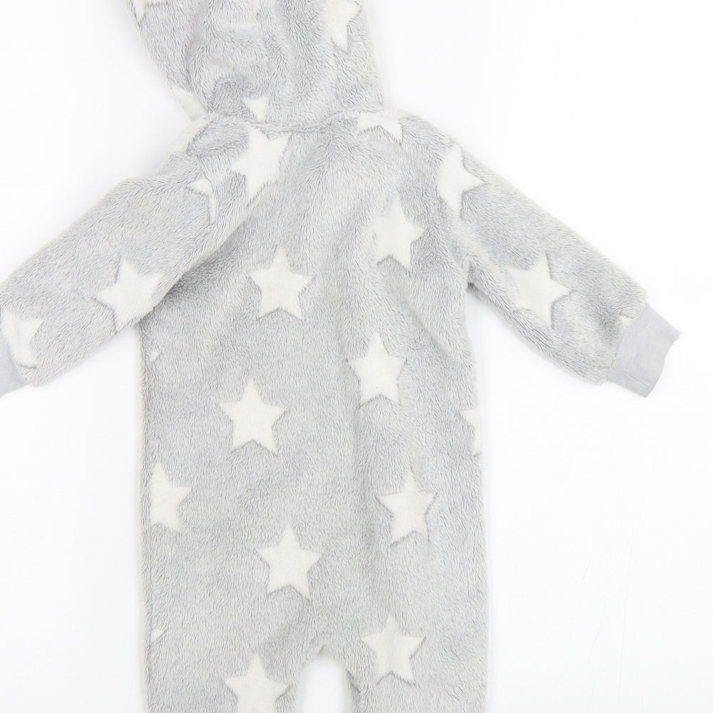 Matalan Baby Grey Solid One Piece Size 3-6 Months - Stars