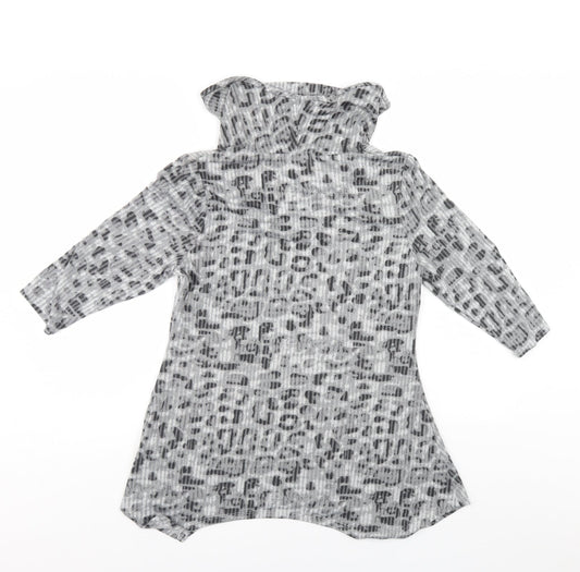 Womens UK Size 10 TIGI Grey Tunic Jumper