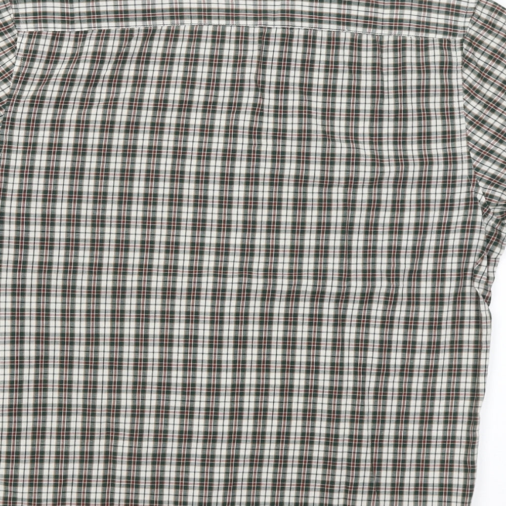 Mens UK Size M Topman Green Button-Up Short Sleeve Casual Shirt