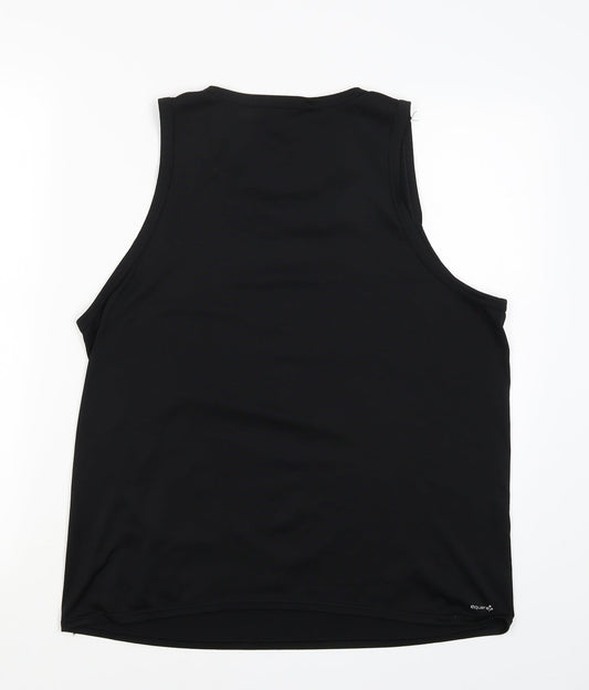 DOMYOS Womens Black Basic T-Shirt Size L