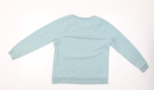 TU Womens Green Pullover Jumper Size 14 - Snow Fun