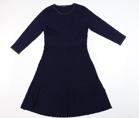 Additional front view of Roman women’s blue shift, size UK 10