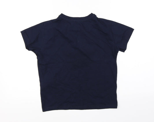 Society Eight Girls Blue Basic T-Shirt Size 5-6 Years - christmas