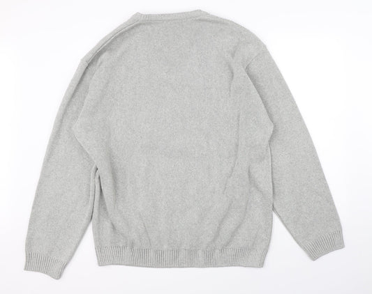 BHS Mens Grey Pullover Jumper Size XL
