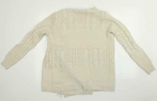 Womens UK Size XS Next Beige Cape Jumper