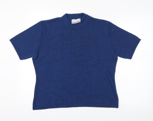 Preworn Womens Blue Striped Pullover Jumper Size 20