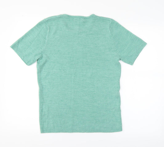 Womens UK Size 12 Papaya Green Pullover Jumper