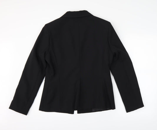 Womens UK Size 14 Preworn Regular Black Suit Jacket
