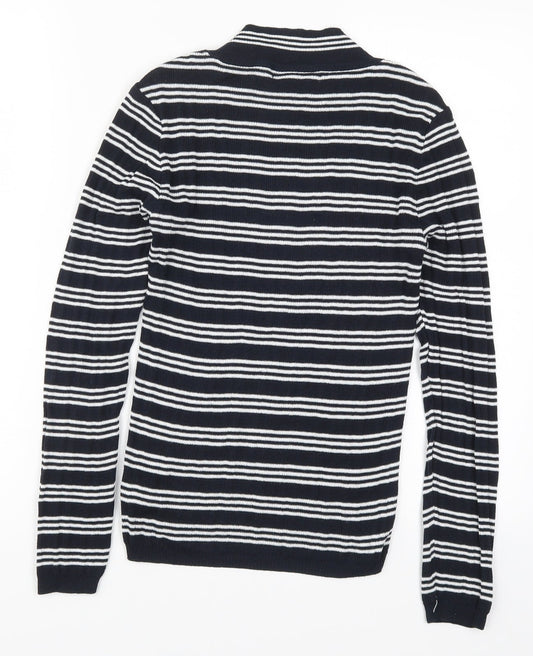 Primark Womens Blue Striped Pullover Jumper Size 10