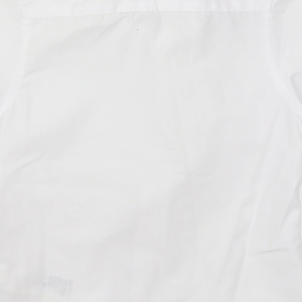 Marks and Spencer Girls White Basic Button-Up Size 3-4 Years