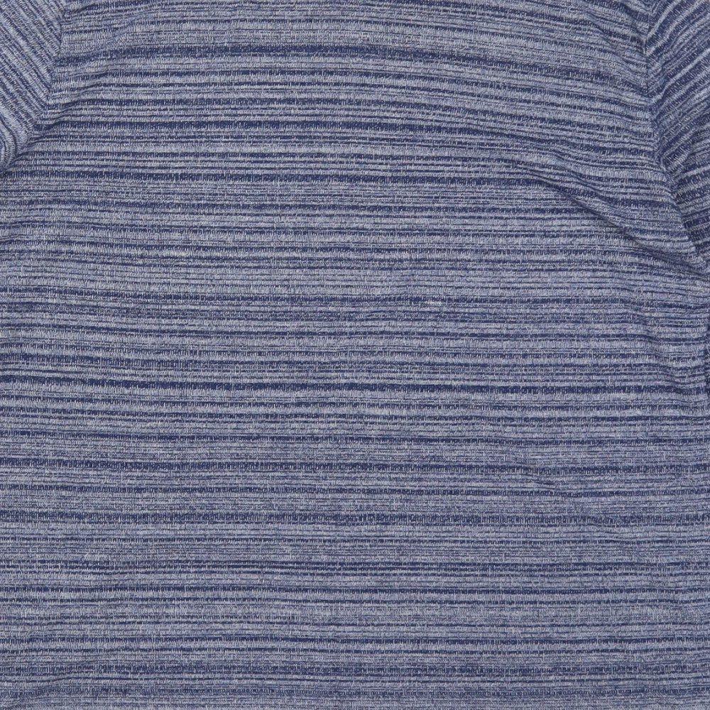 EWM Womens Blue Striped Pullover Jumper Size 14