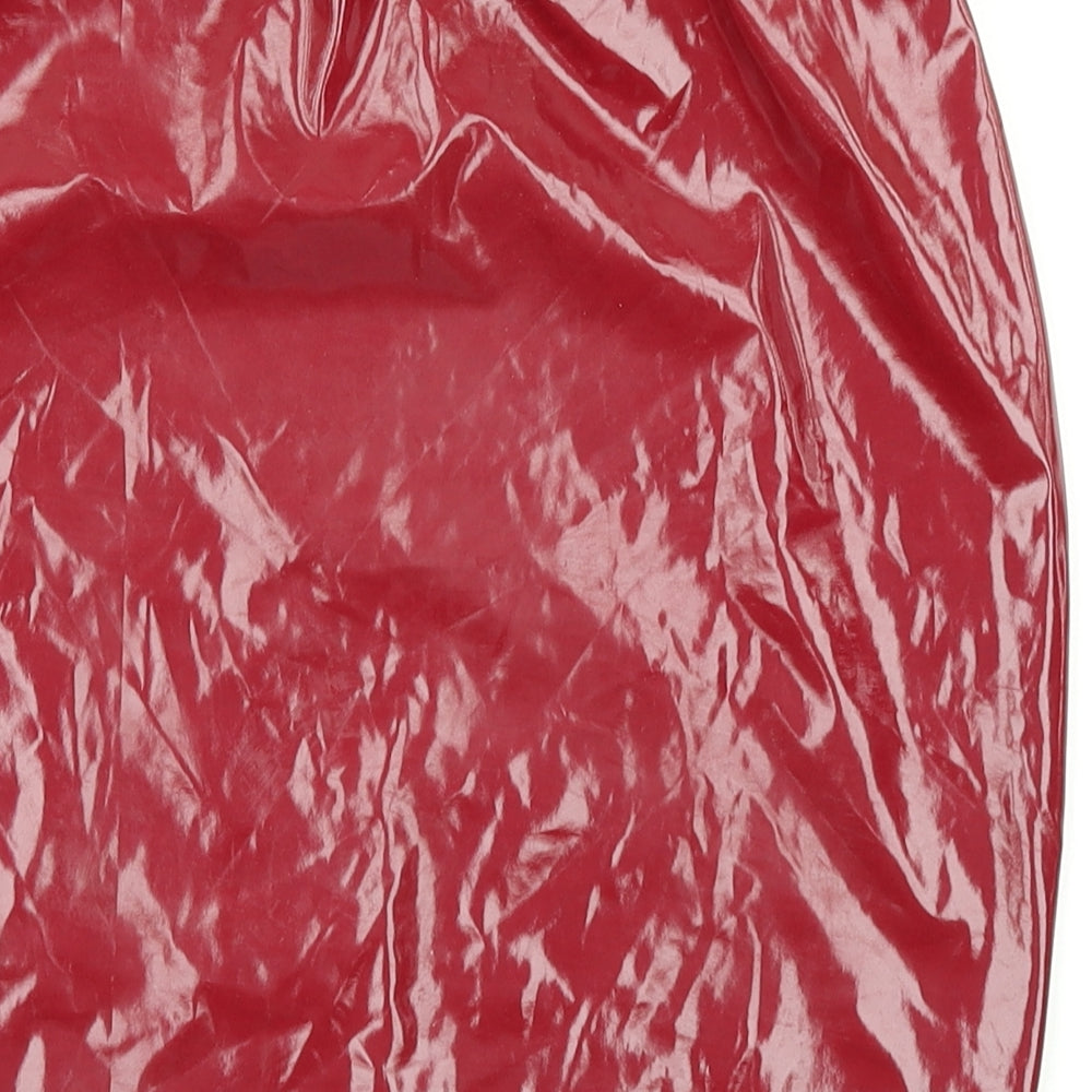 Boohoo Womens Red   A-Line Skirt Size 8