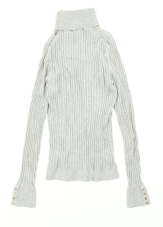 Womens UK Size 10 New Look Grey Pullover Jumper