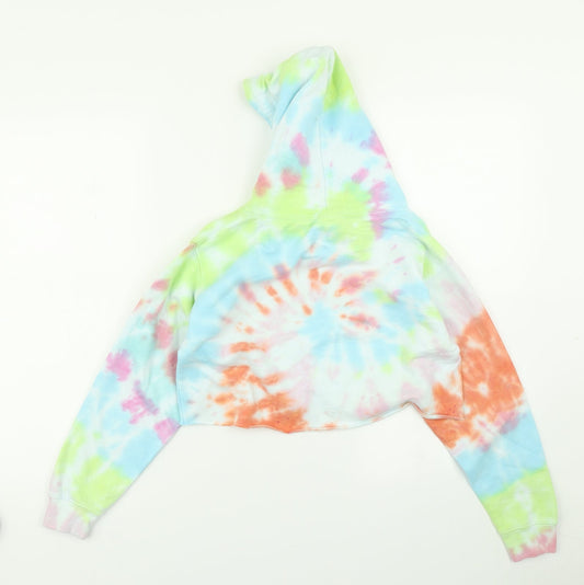 JustHoods Girls Blue Pullover Hoodie Size 9-10 Years - Tie Dye