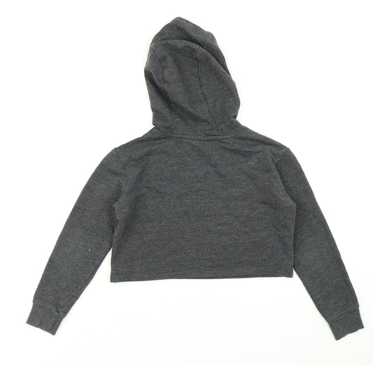 Matalan Girls Grey Pullover Hoodie Size 9 Years