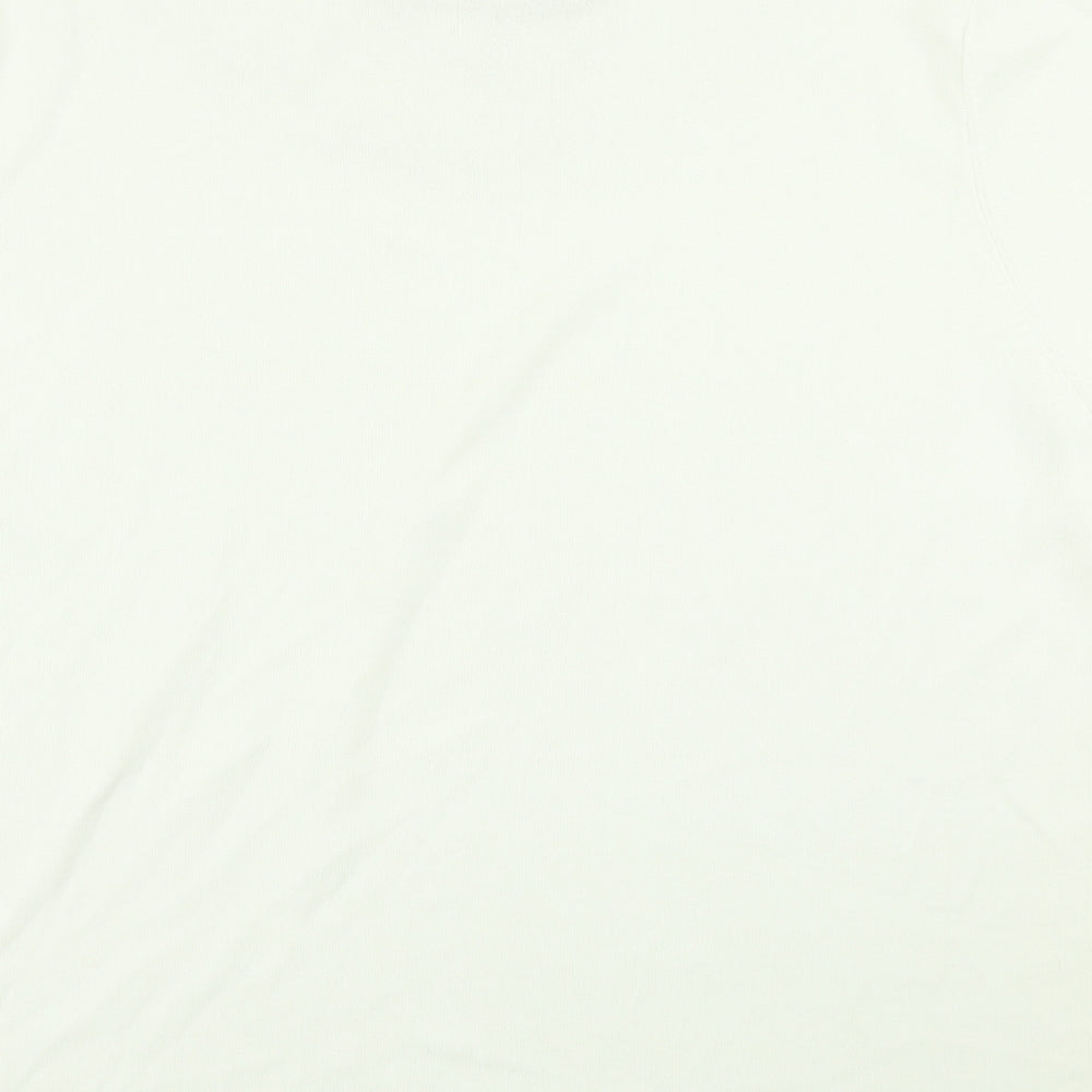 Avant Garde Womens White Knit Pullover Jumper Size 2XL