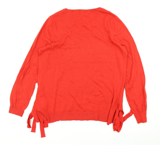 Womens UK Size 12 NEXT Red Pullover Jumper