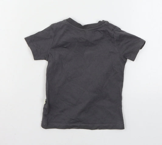 F&F Baby Grey Jersey Basic T-Shirt Size 12-18 Months - Wild about my planet