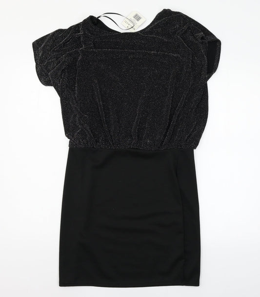 Select Womens Black Jersey A-Line Size 14