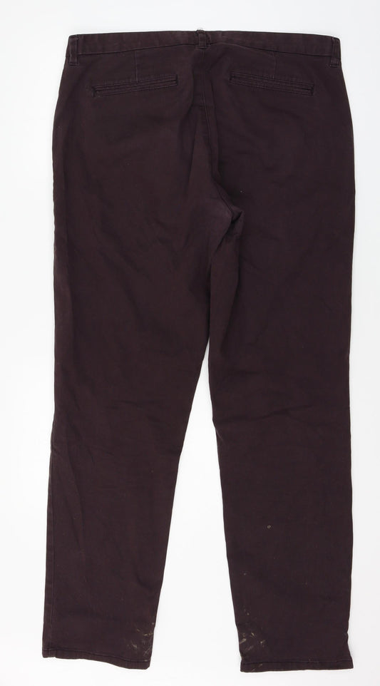 Womens UK Size 38 in NEXT Regular Fit Purple Trousers