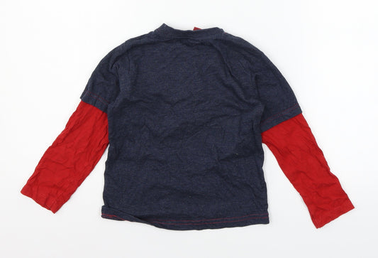 TU Boys Blue Jersey Basic T-Shirt Size 5 Years - Angry Birds