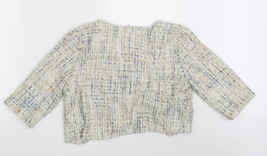 Womens UK Size One Size Preworn Multicoloured Cardigan Jumper