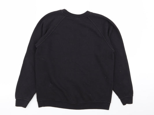 Fruit of the Loom Boys Black Pullover Jumper Size 9-10 Years